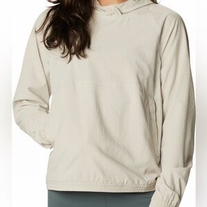 Mountain Hardware Womens XL Sunshadow Long Sleeve Hoody Beige Active UPF 40